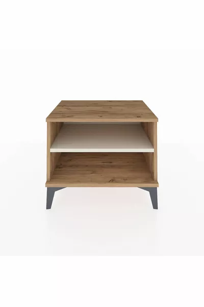 Comodino Hyperion con Unico Ripiano Pino-Agata