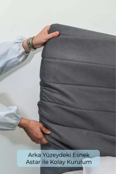 Bedbodem Hoofdeinde Hoes – Verkrijgbaar in Verschillende Kleuren en Maten, Fluweelachtig Gevoerd Stof, Gemakkelijke Installatie