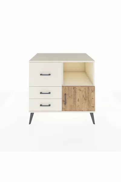 Kronos Şifonyer Tek Raflı 3 Çekmeceli Tek Kapaklı  Aytaşı-Çam/Aytaşı