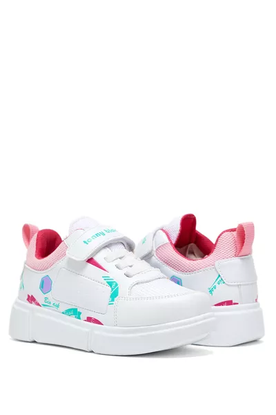 Kinder Unisex Weiße Zucker Bequeme Klettschuhe