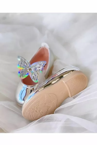 Ballerine per Bambini con Farfalle Ballerine Lucide da Zucchero