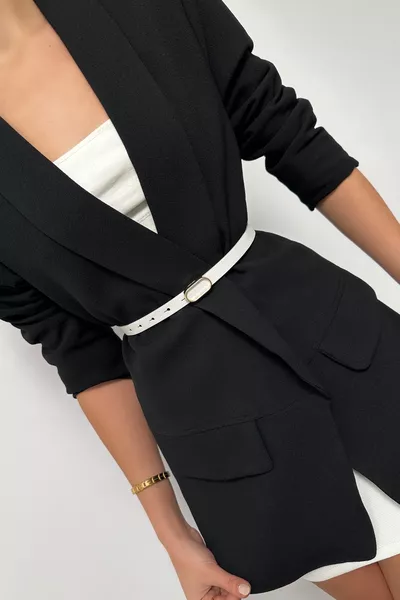 حزام نسائي ذهبي بمشبك 4 × حزام خصر، حزام للسترة، حزام للفستان، حزام للبنطال