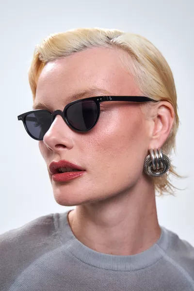 Ceyda Black Black Sunglasses