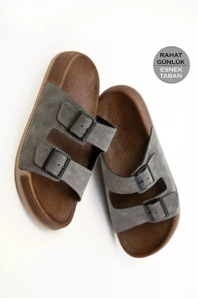 شبشب رمادي للجنسين 