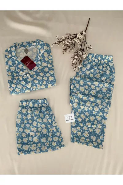 3-Piece Rama Daisy Pajama Set