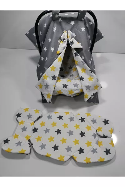 Dunkel Stern Gelb Stern Lu Babynest Set