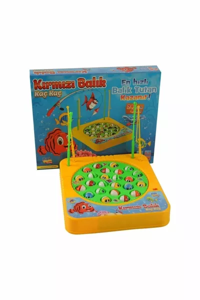 Red Fish Catching Game  Fish 4 Rods.