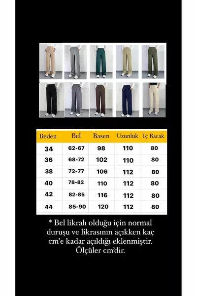 Pantalon Palazzo Bordeaux pour femme en lycra avec fermeture à scratch