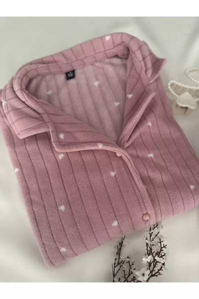 Pink Thermal Fleece Pajama Set