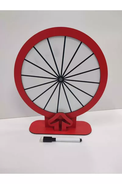 عجلة الحظ مع قلم ممحاة هدية