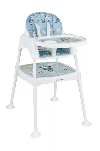 & كرسي الطعام مع طاولة العمل للأطفال بطبق قابل للتغيير 3 في 1