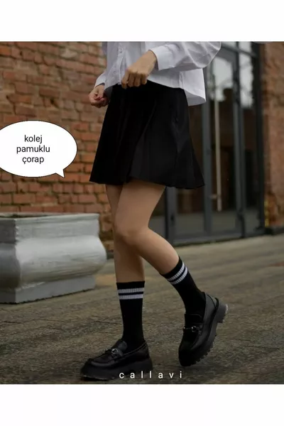 جوارب كلية مخططة للجنسين 4 أزواج