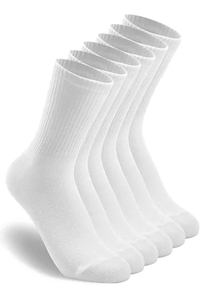 6 Paar Baumwoll-Tennis-Socken Knöchellang - Unisex