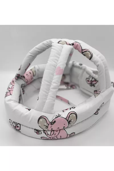 Casque de sécurité réglable pour bébé (blanc)
