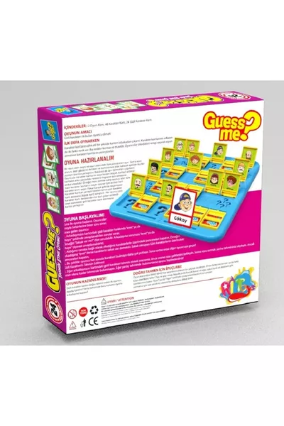 Wer bin ich? Ratespiel Guess Me Mal sehen Pädagogisches Entwickelndes Brettspiel