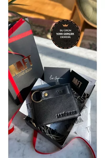 Матовый кошелек для мужчин из натуральной кожи