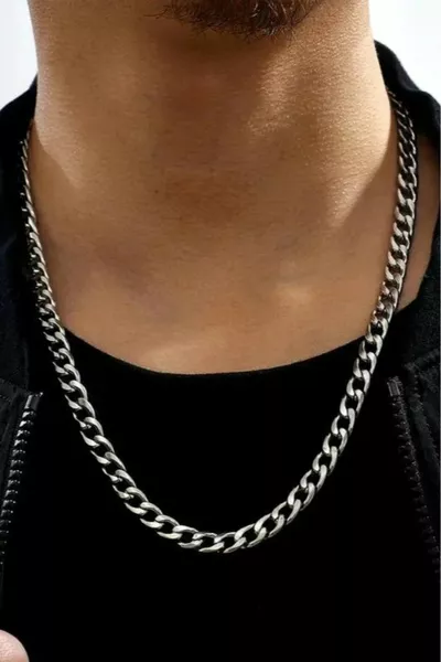 Collana Uomo Gourmet in Acciaio Inox Catena Spessa 8mm k