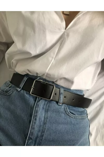 حزام نسائي مشبك فضي