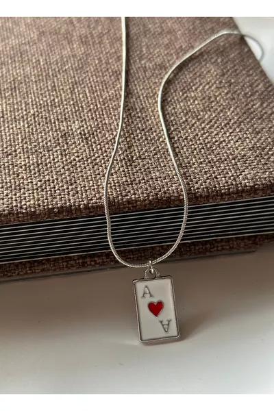 Steel AS Plate Silver Color Necklace