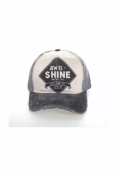 قبعة بيسبول جويل شاين موديل  متهالكة باللون الرمادي