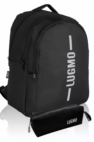 Zaino Scolastico Astuccio Impermeabile Zaino Scuola Media Zaino Liceo Lavabile Grigio