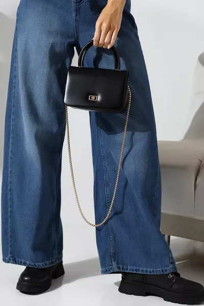 Дамска мини чанта с кутия, изкуствена кожа, с презрамка през рамо и дръжка, модерни елегантни дамски чанти