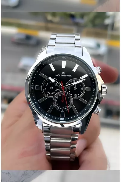 ساعة يد رجالية بسوار معدني