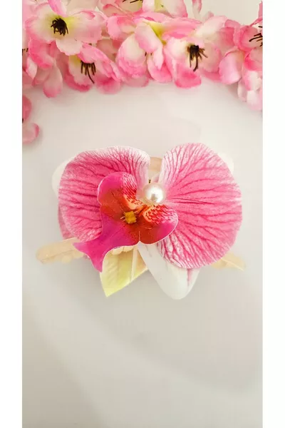 Orchidee Bloem Parels Speld  cm Dubbelzijdig 1 stuk