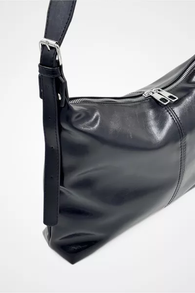 Cushy Black Women's Crossbody Shoulder Bag