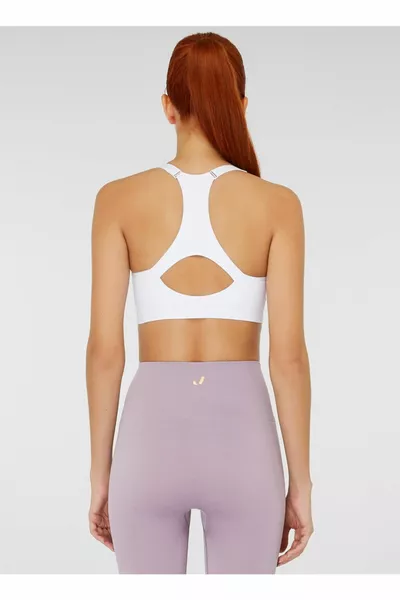 Utica Мек и гъвкав спортен сутиен с покритие Бял