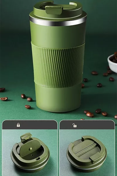 Double couche en acier inoxydable scellé Thermos tasse ml tasse voiture café thé thermos -