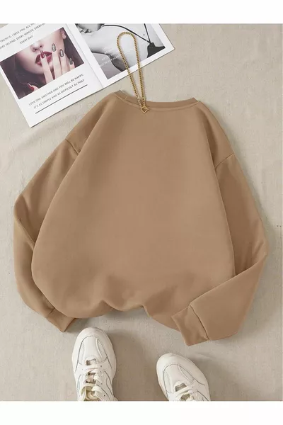 Unisex Women/Men Brooklyn Custom Colorful Oversize Crew Neck Cotton Sweatshirt