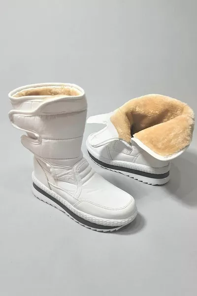 Thermische, rutschfeste, lässige Schneestiefel aus Wolle mit Einlegesohle