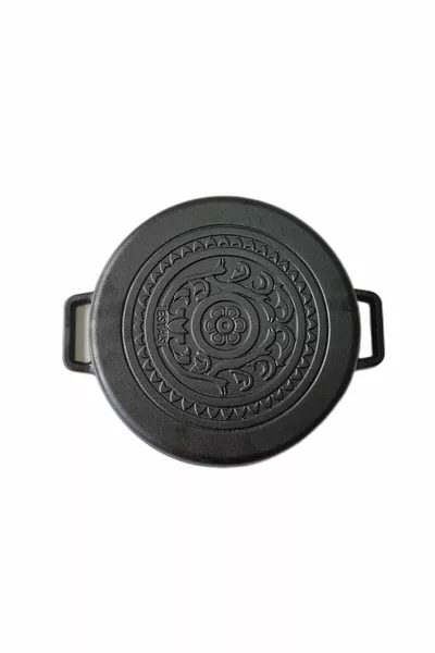 Cast iron uncoated pan / diameter deep pan domestic production