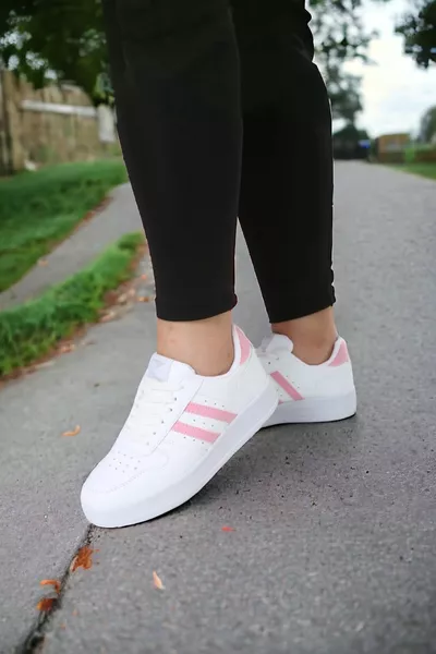 Casual gestreepte stijlvol ogende casual sneakers voor dames