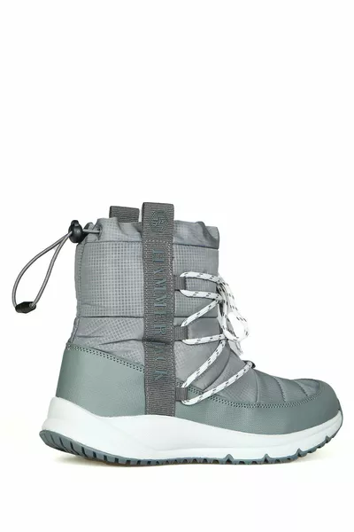 Belo Women's Grey Waterproof Snow Boots  -z