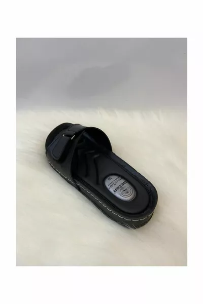 Pantofole da donna con dettagli in velcro regolabile ortopedico