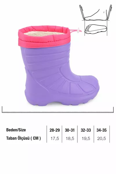 Filles Hiver Eva Turtle Élastique Silent Sole Bottes de neige Bottes