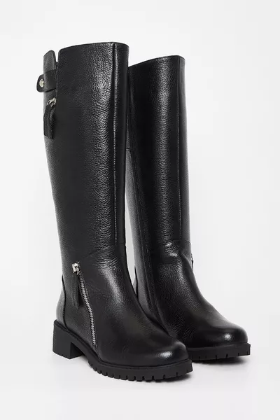 Kadın Hakiki Deri Casual Çizme   Bn Czm /