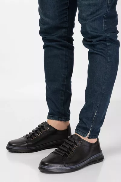 أحذية جلدية بدون أربطة ، تشريحية ، خفيفة الوزن للغاية ، داخلية وخارجية