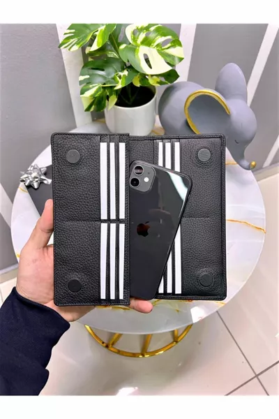 محفظة حجرة الهاتف الكبيرة مع مغناطيس وحزام يد