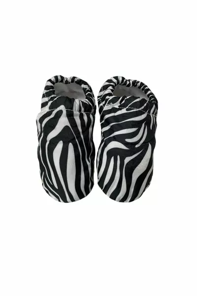 Zebra Chaussons Bébé Semelle Antidérapante
