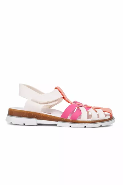 Cute Young White Pink Kids Casual Shoes