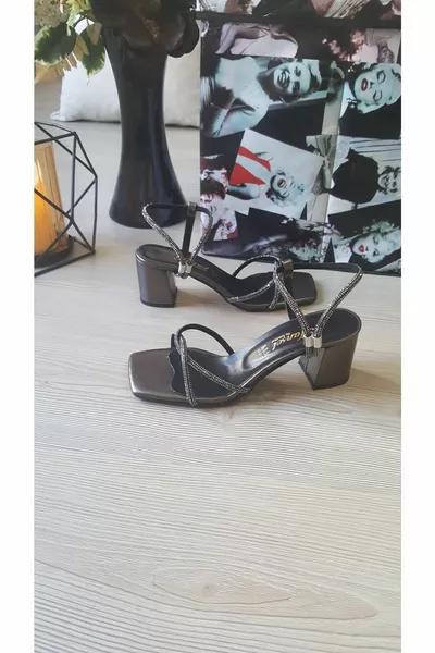 Палермо-женский-платиновый Stone Вечернее платье Сандалии