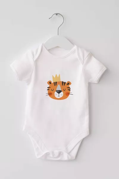 % coton biologique 3 pcs imprimé à manches courtes Body pour bébé