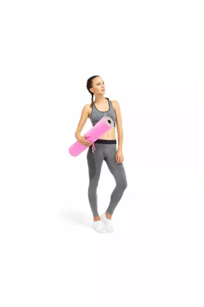 Tapis de Yoga Pilates Double Face Rose Tapis d’Exercice .7 cm