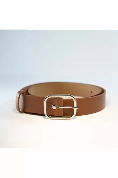 Basic Women's Belt With Rectangular Buckle, Jacket Belt, Dress Belt, Shirt Belt