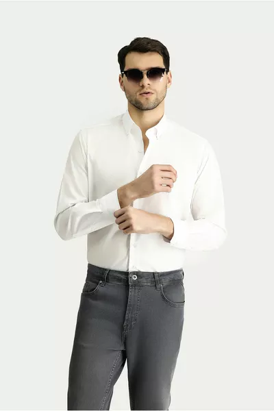 Long Sleeve Regular Fit Non Iron Cotton Shirt