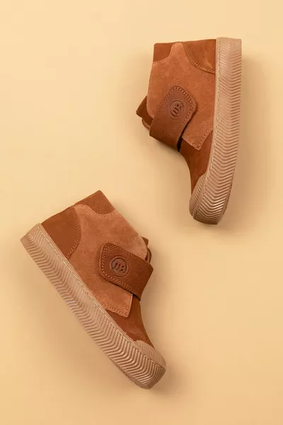 ايلينا واحدة الفيلكرو جلد طبيعي الاطفال أحذية الطفل