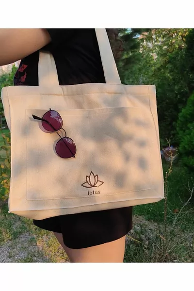 Льняная сумка-тоут